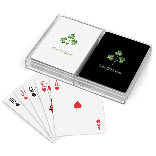 Three Clovers Double Deck Playing Cards